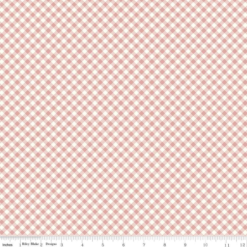 BloomBerry Gingham - Dusty Rose