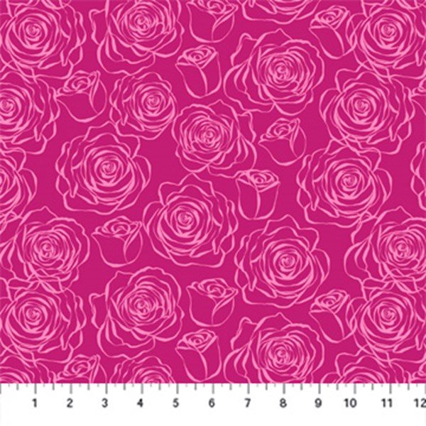 Blooming Roses - Fuchsia