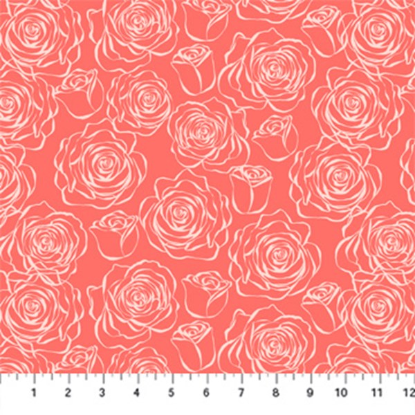 Blooming Roses - Coral