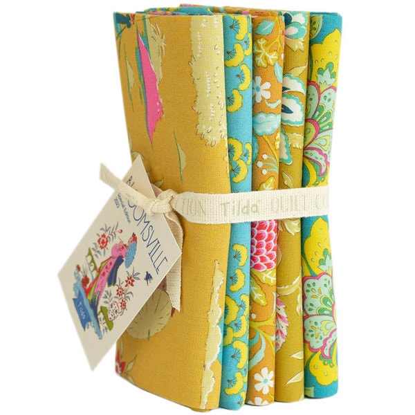 Bloomsville Fat Quarter Bundle | Tilda Fabrics - Corn Sky Colorstory 5FQs