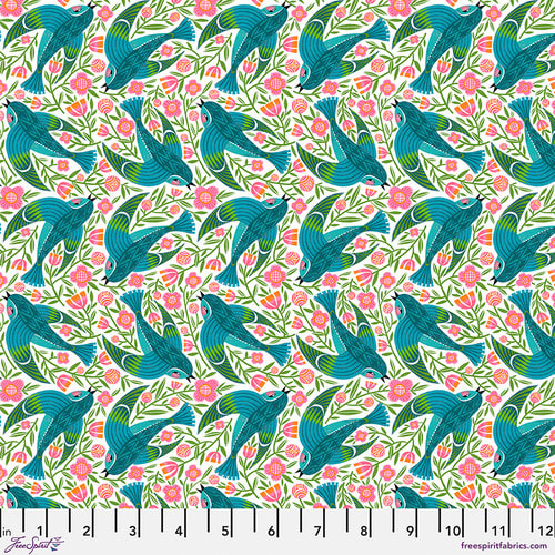 Blue Birdy - White