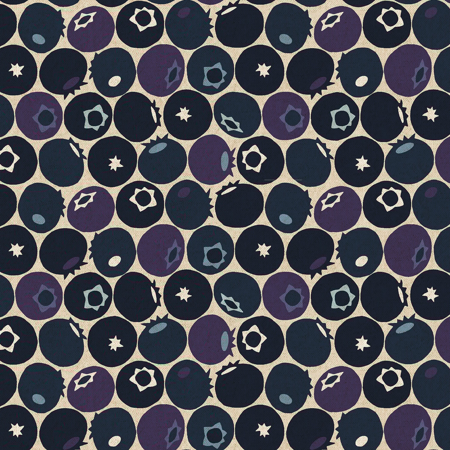 Blueberry - Blueberry Hill Unbleached CANVAS