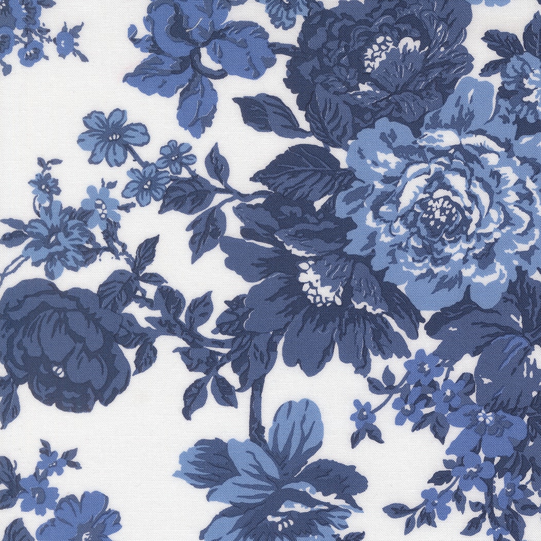 Blueprint Heirloom Floral - White Navy