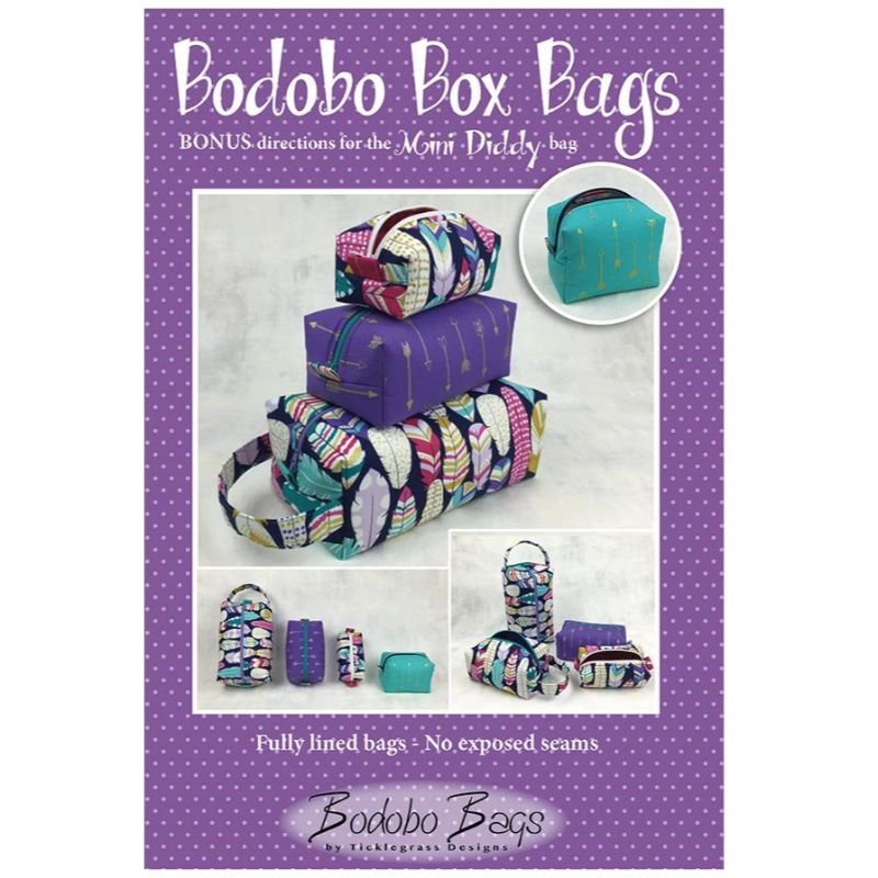 Bodobo Box Bags Pattern | Ticklegrass Designs