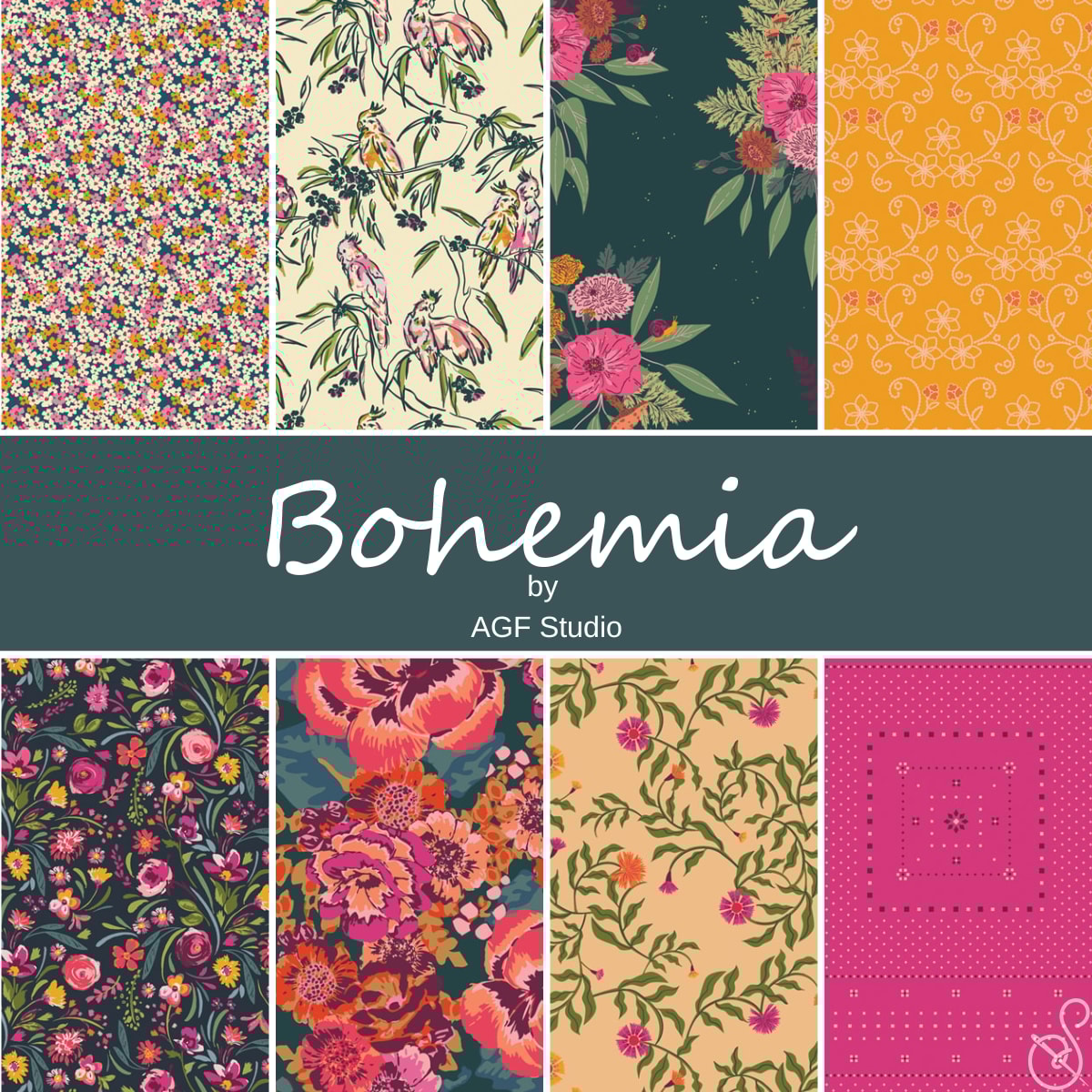 Bohemia Half Yard Bundle | AGF Studio | 8 SKUs