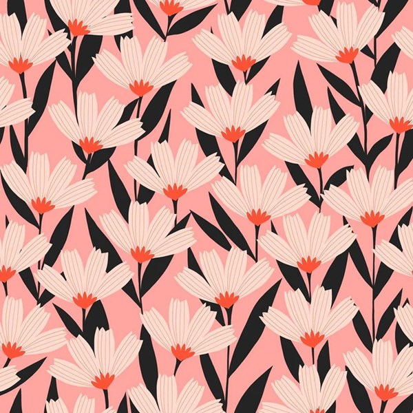 Bold & Bloom Flower - Pink RAYON