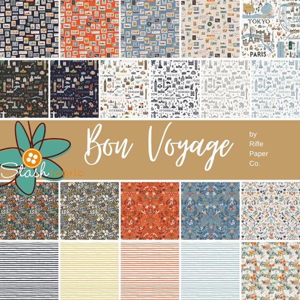 Bon Voyage Charm Pack | Rifle Paper Co. | 42PCs