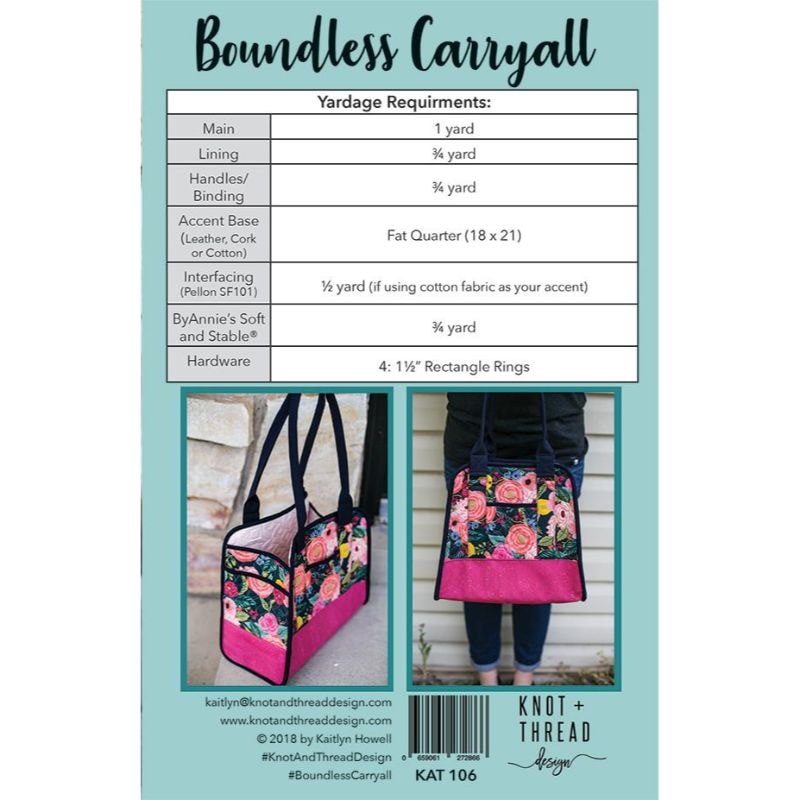 Boundless Carryall Pattern | Knot + Thread Design