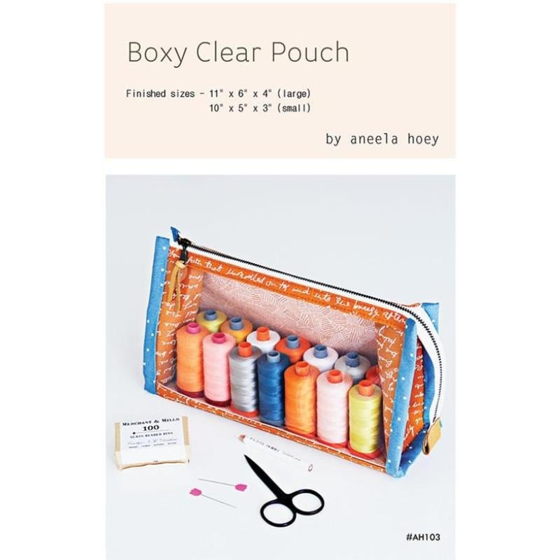 Boxy Clear Pouch Pattern | Aneela Hoey
