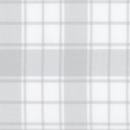 Brooklyn Plaid Flannel in Silver
