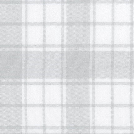 Brooklyn Plaid Flannel in Silver