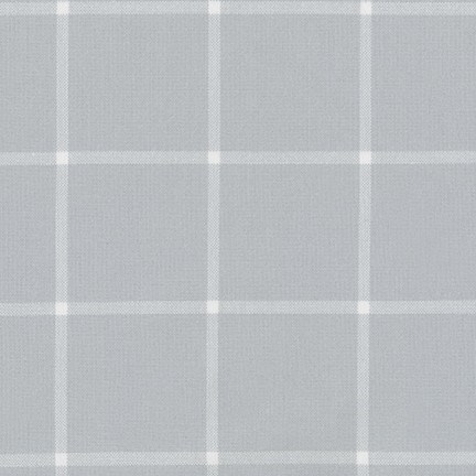 Brooklyn Plaid Flannel in Silver