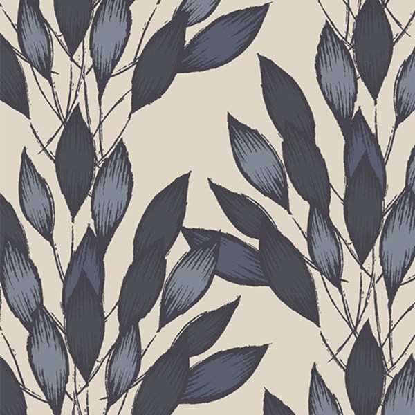Brushed Leaves - Gris CANVAS