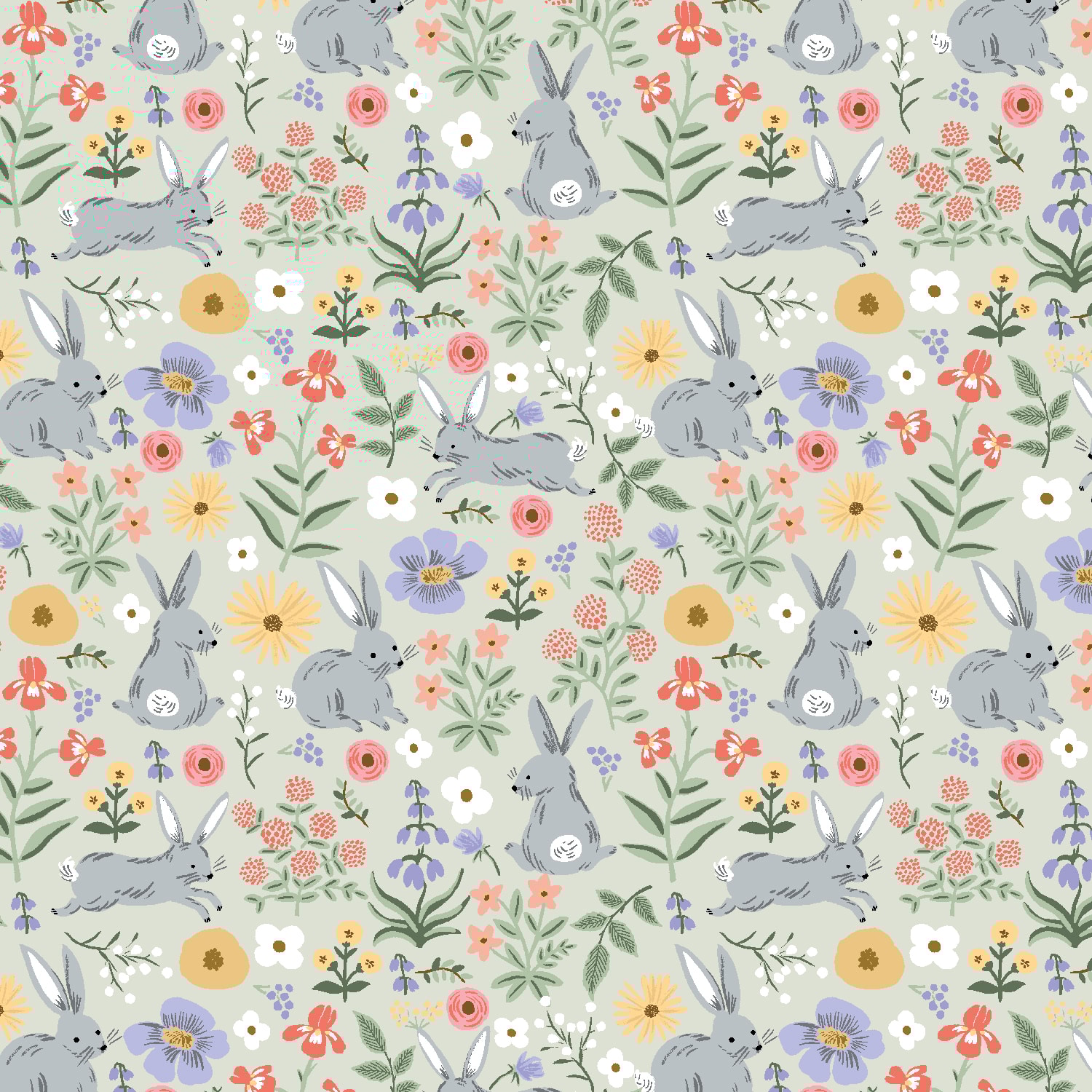Bunny Floral - Green