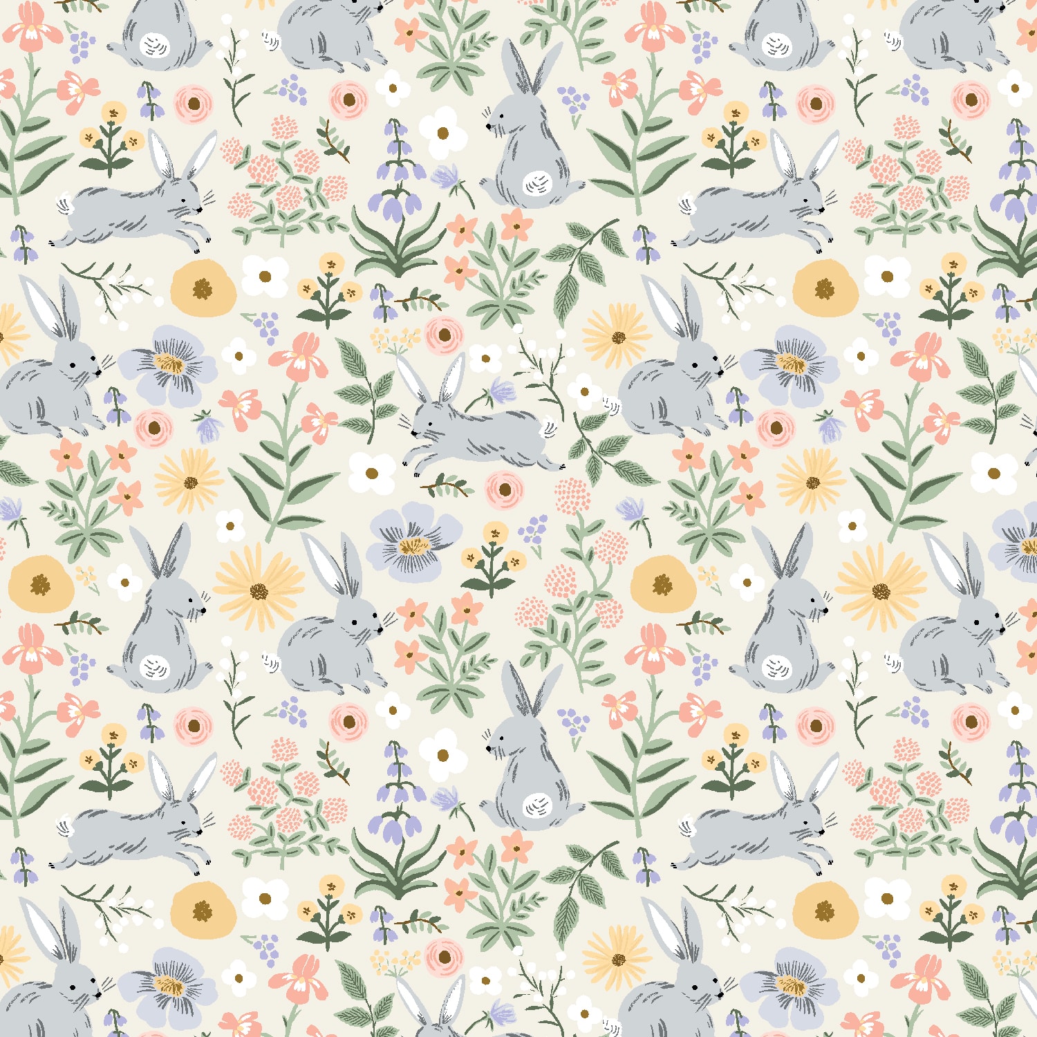 Bunny Floral - Cream