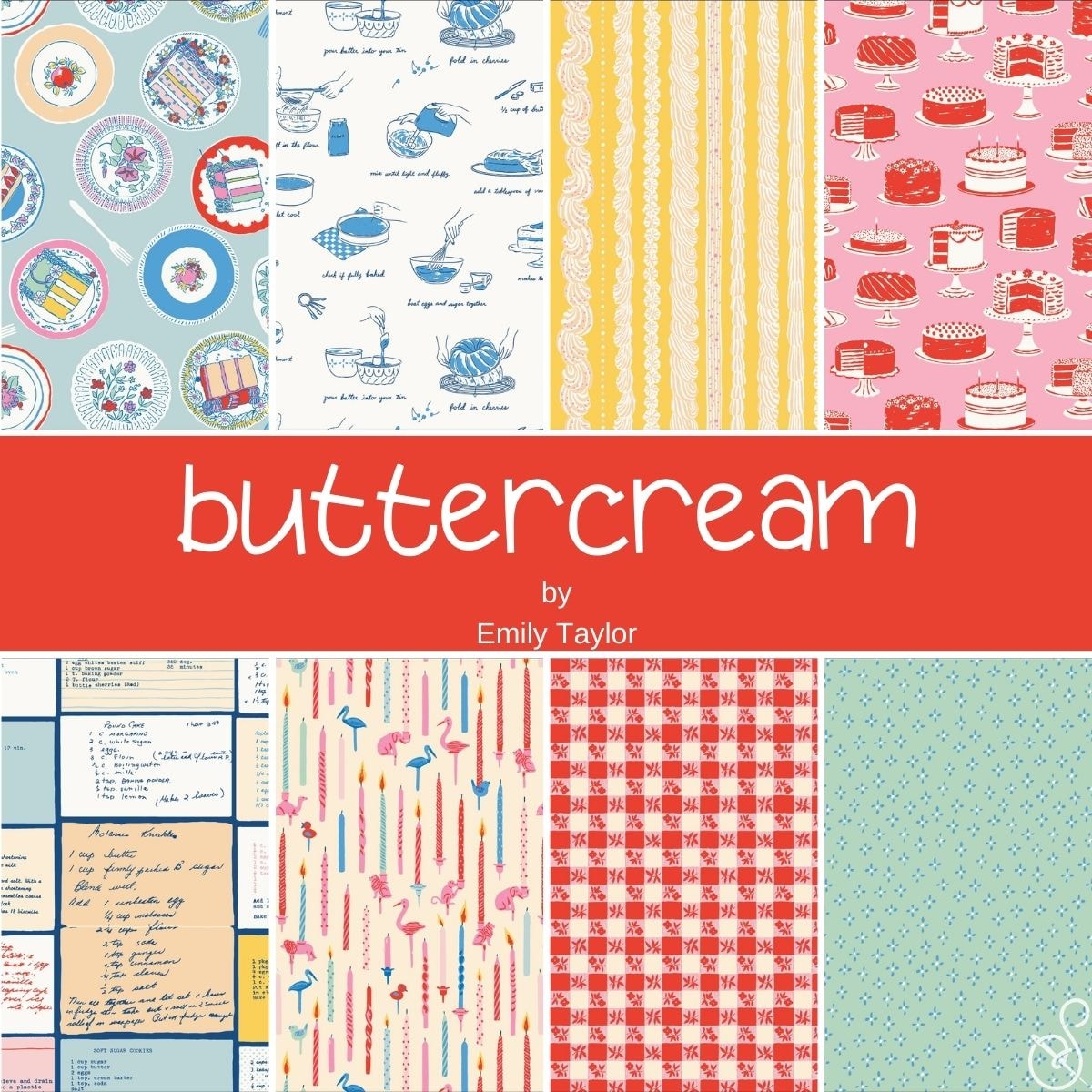 Buttercream Fat Quarter Bundle | Emily Taylor | 8 FQs