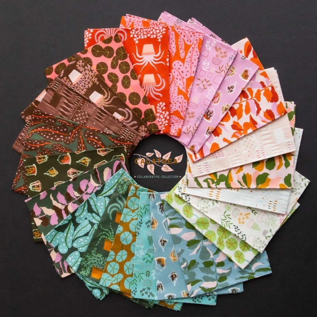 Calathea Jelly Roll | RSS Collaboration | 40 - 2.5" Strips