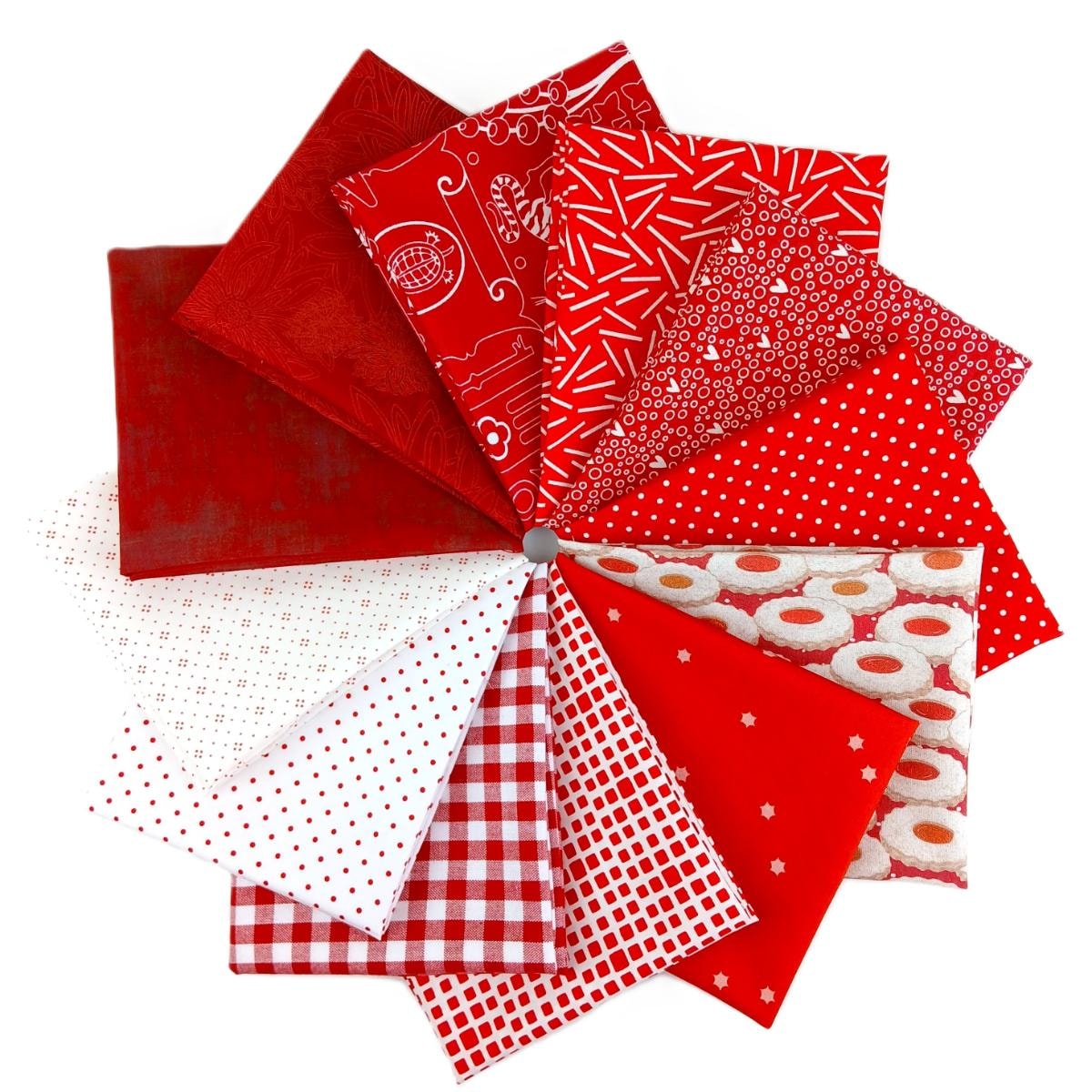 Color Play Candy Apple Red Fat Quarter Bundle