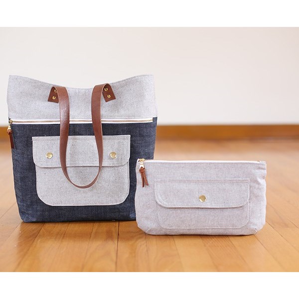 Caravan Tote & Pouch Pattern by Noodlehead