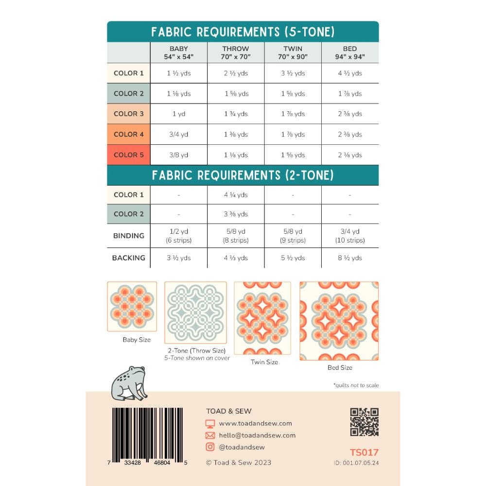 Cascade Bloom Quilt Pattern | Toad & Sew