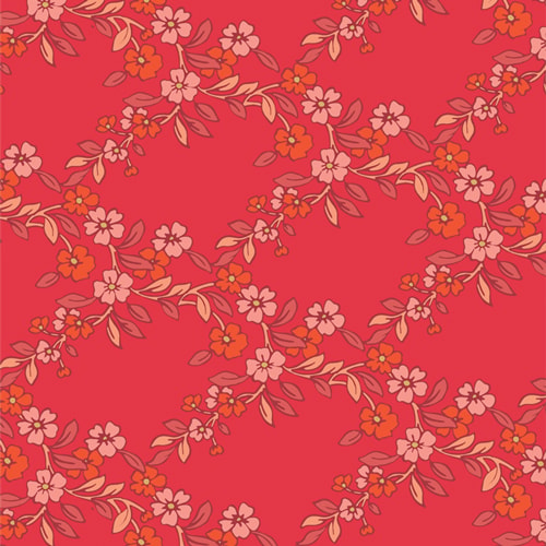 Charming Arbor - Hibiscus FLANNEL