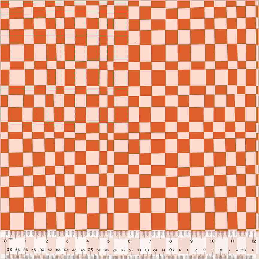 Checker - Mandarin/Blush