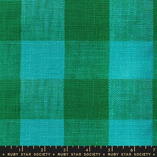 Checker Toweling - Turquoise