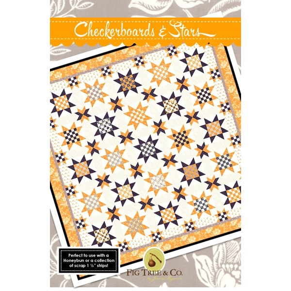 Checkerboards & Stars Quilt Pattern