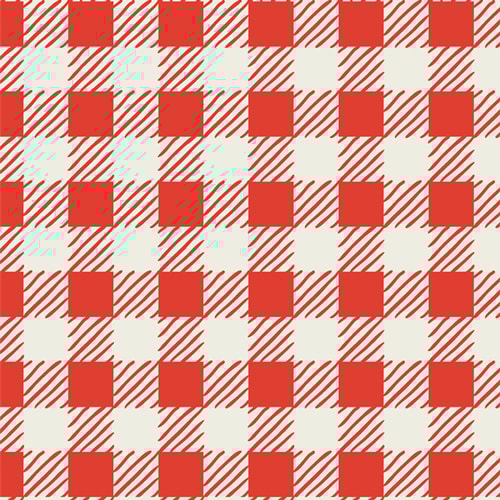 Checkered Charm - Red FLANNEL