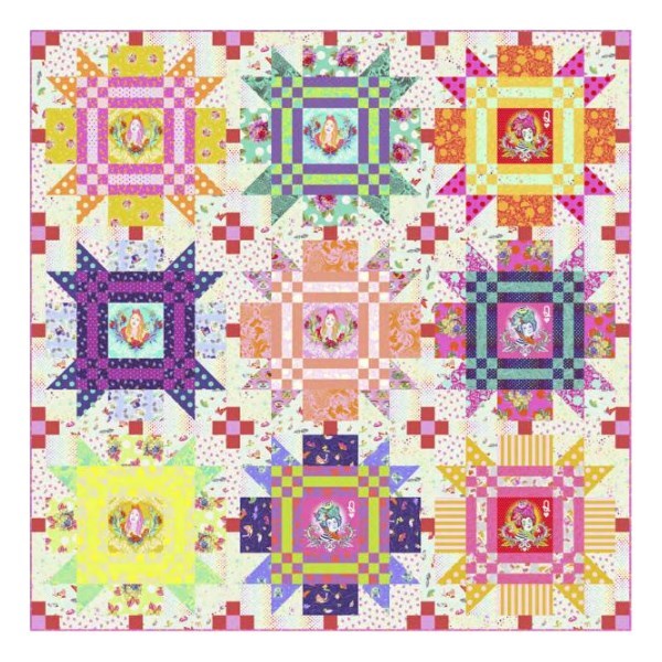 Checkmate Quilt Pattern | Tula Pink ft. Curiouser and Curiouser