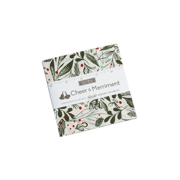 Cheer & Merriment Charm Pack | Fancy That Design House Co | 42- 5" Squares