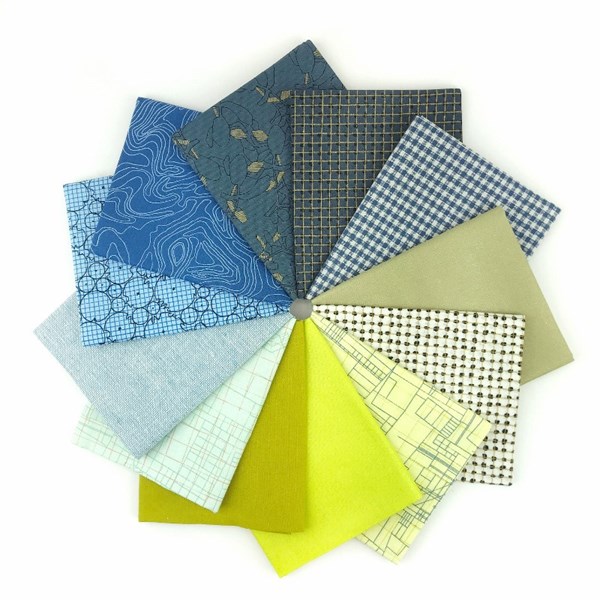 Cheering Palette Picks Fat Quarter Bundle | Carolyn Friedlander | 12 FQs - Cool Palette