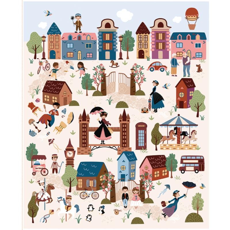 Cherry Tree Lane Panel | A Spoonful of Sugar | 36" x 44"