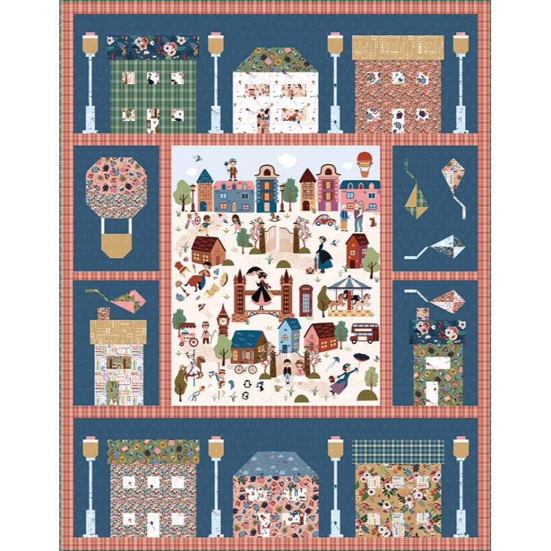 Cherry Tree Lane Panel Quilt Pattern | Jennifer Long