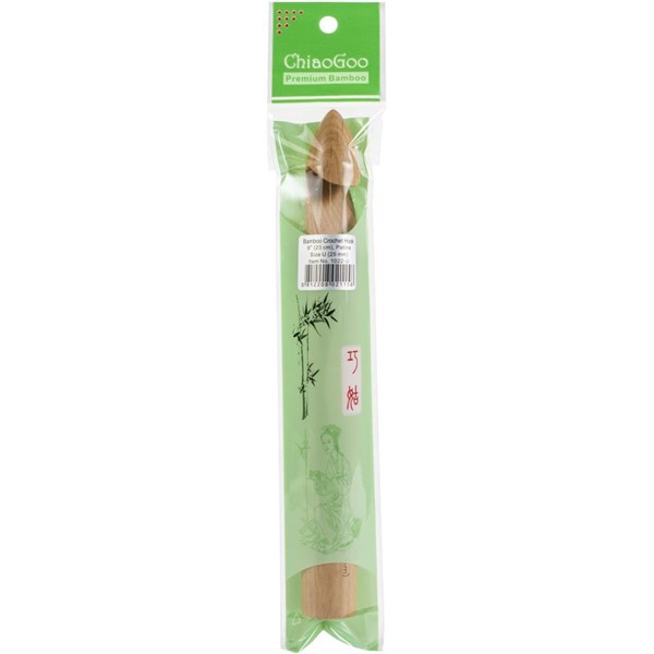 ChiaoGoo Bamboo Crochet Hook  - Size U-9" long