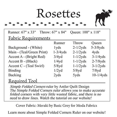 Rosettes Quilt Pattern