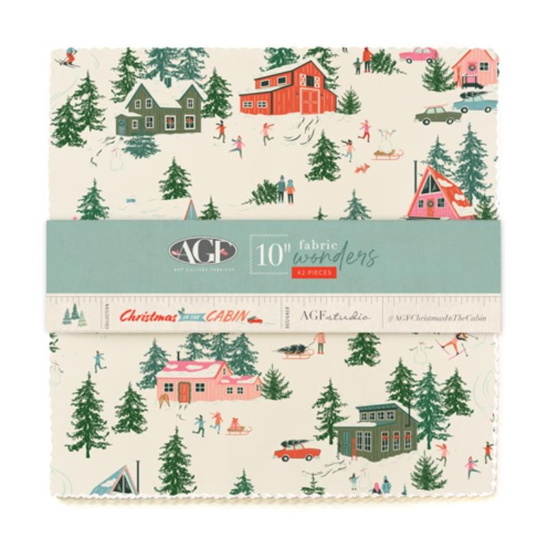 Christmas in the Cabin Layer Cake | AGF Studio | 42 PCs