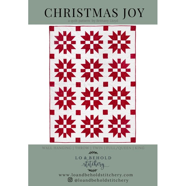 Christmas Joy Quilt Pattern | Lo & Behold Stitchery