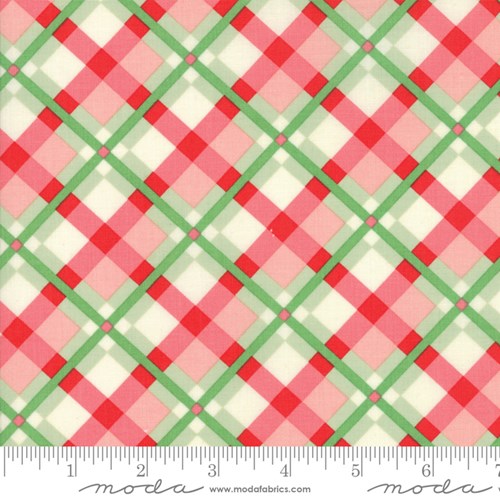 Christmas Plaid in Green Red