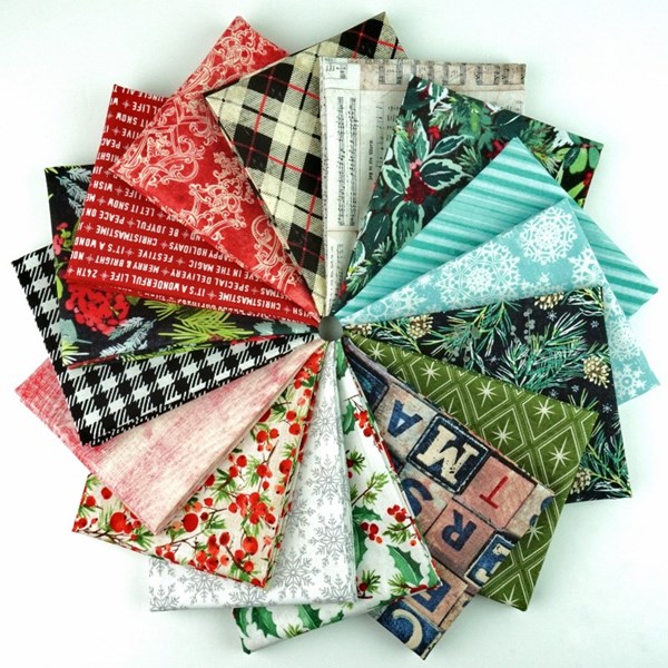 Christmastime Fat Quarter Bundle | Tim Holtz | 16 FQs