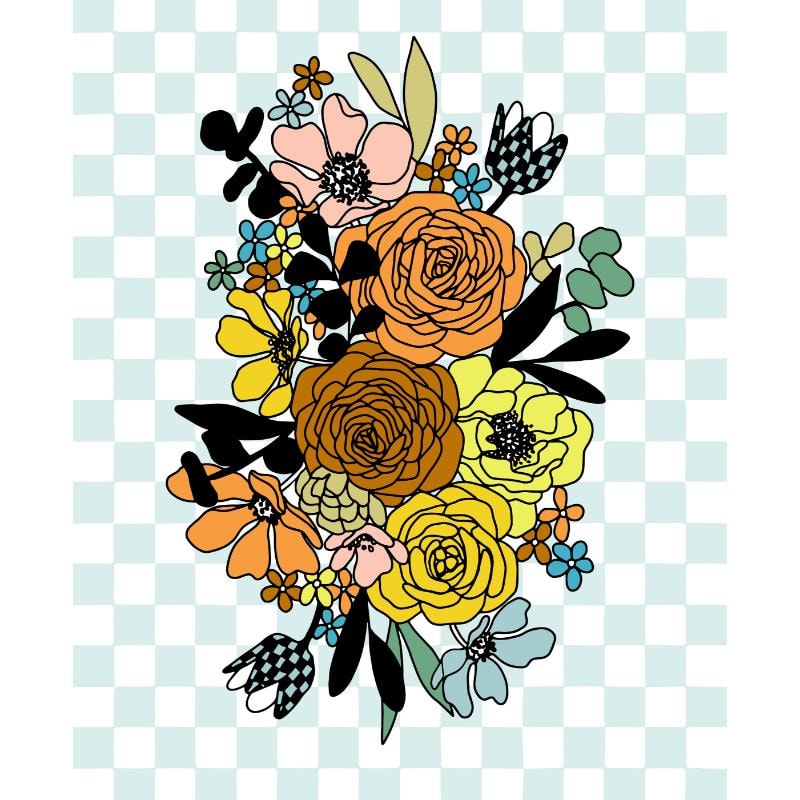 Chromatic Muse Panel | 36" x 44" - Dusty Sky