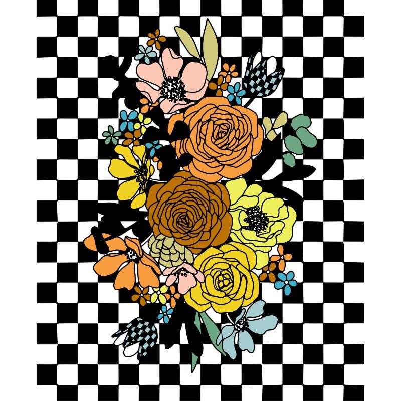 Chromatic Muse Panel | 36" x 44" - Black as Night