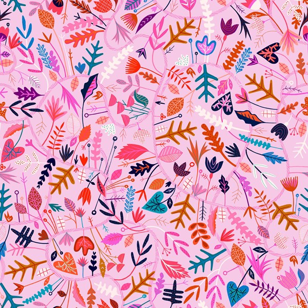 Circle Line Seasons - Pink RAYON
