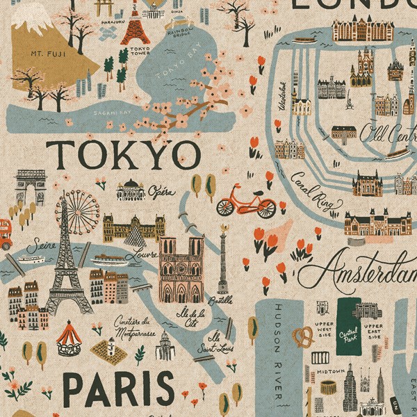 City Guide - Natural Unbleached CANVAS