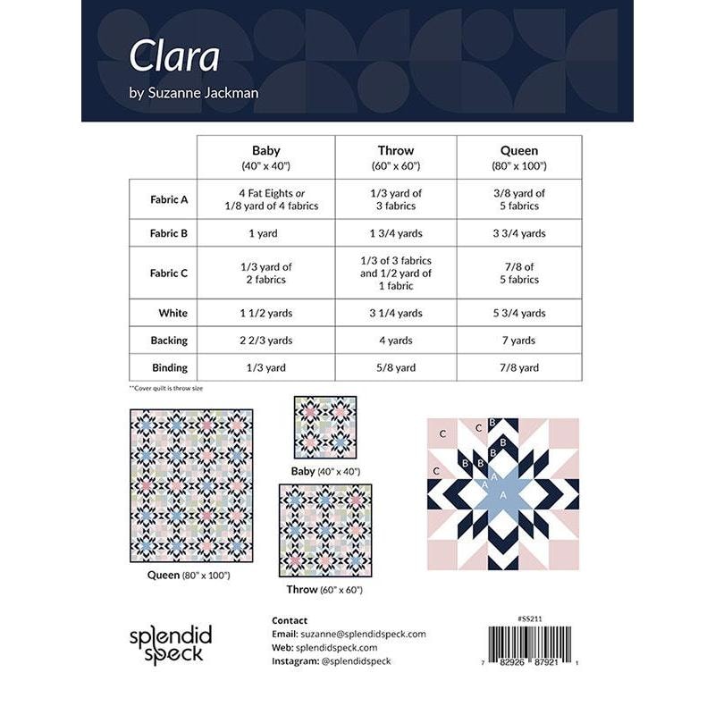 Clara Quilt Pattern | Splendid Speck