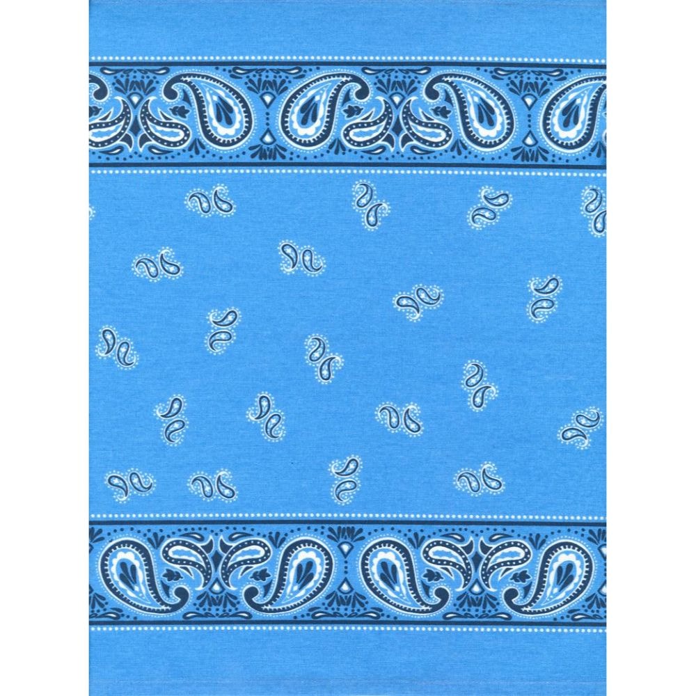 Classic Retro Toweling - Blue Bandana