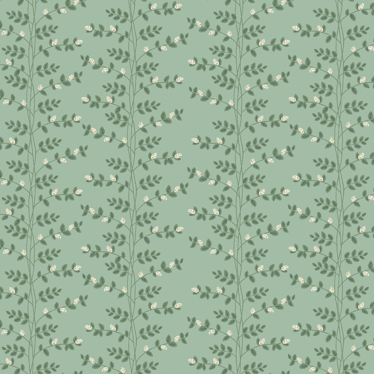 Climbing Vines - Sage Metallic