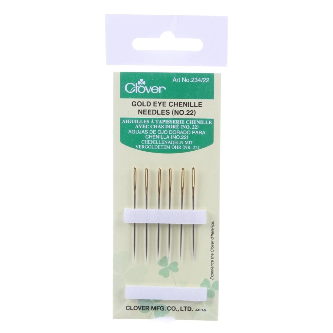 Clover Gold Eye Chenille Needles - 234/22