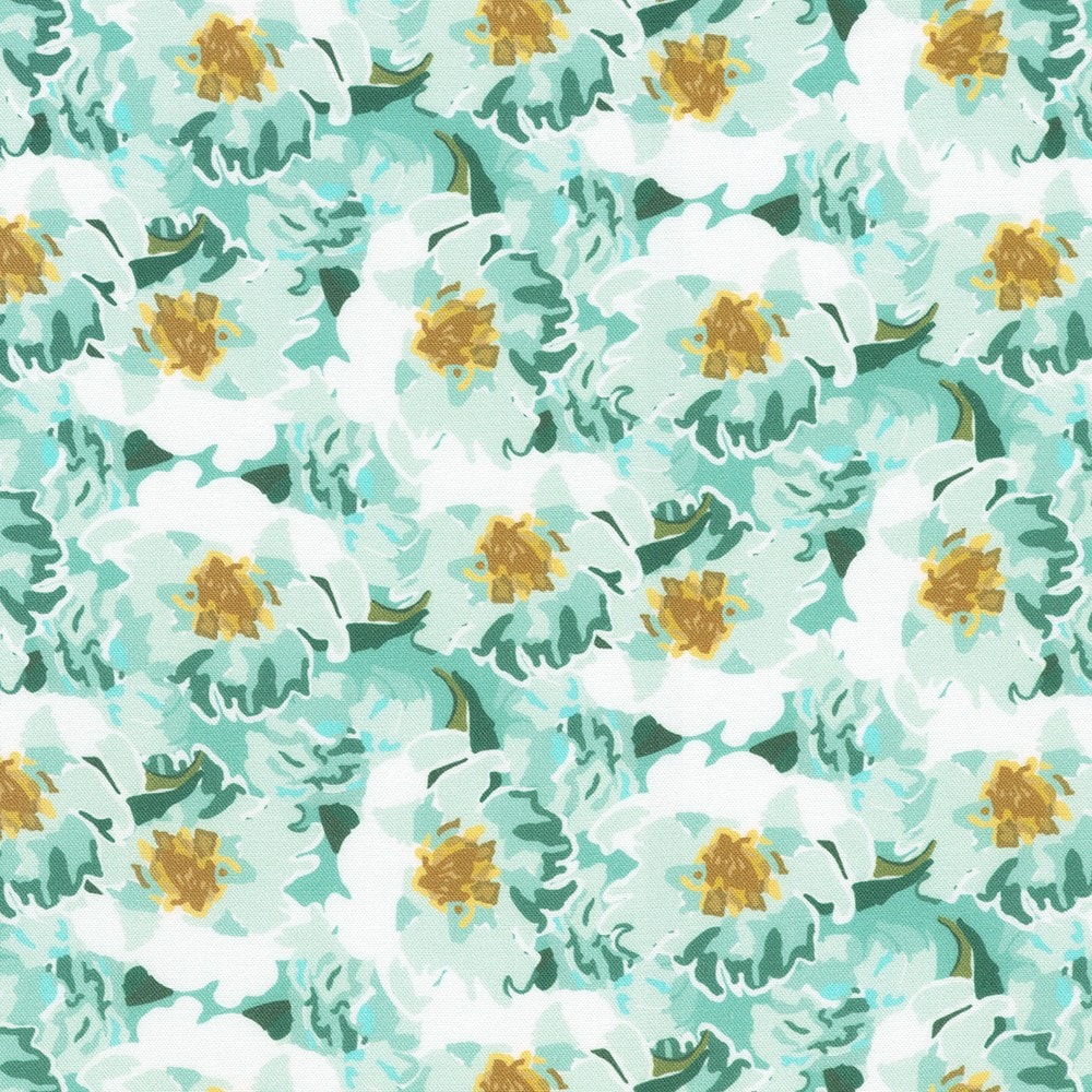 Coastal Floral - Aqua