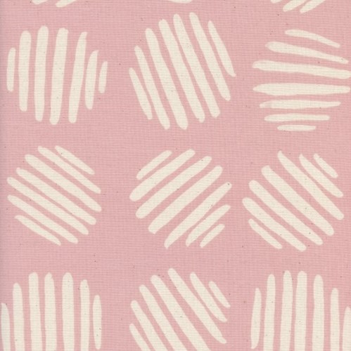 Coin Dots in Cotton Candy UNBLEACHED COTTON